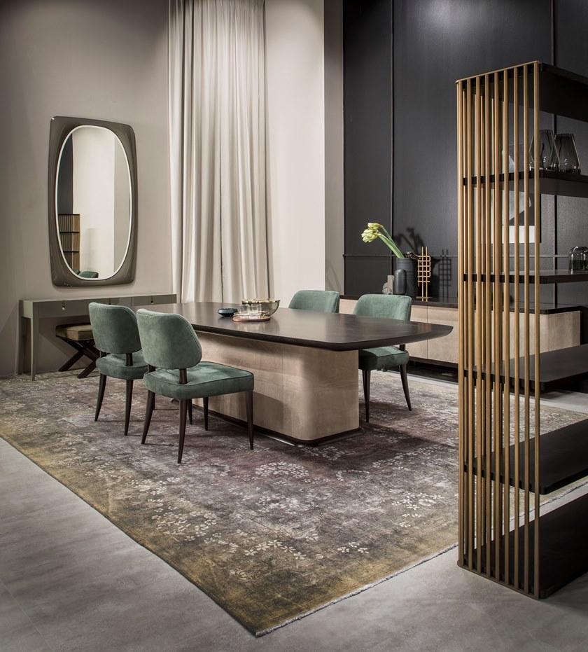 SELVA Комод с распашными дверцами из дерева и кожи  7175  - Вид №5