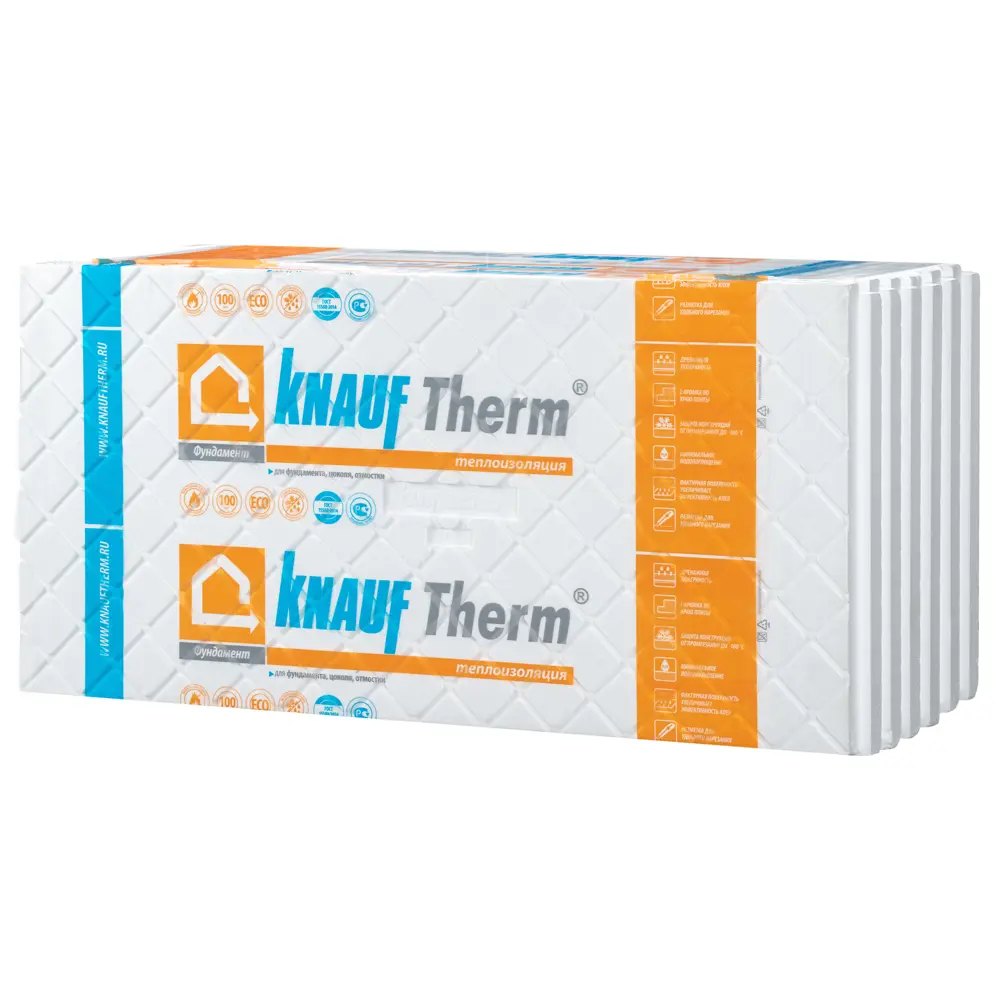 Пенополистирол Knauf Therm Фундамент 100x615x1215 мм 82796189 STLM-2181653  - Вид №2