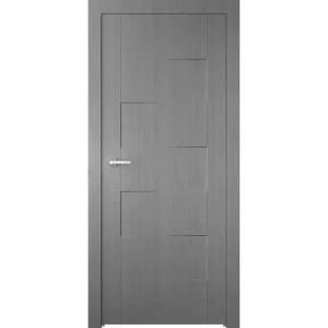 Дверь межкомнатная Лестер Финиш-бум глухая цвет сильвер 60x200см