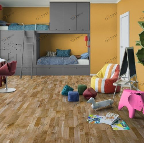 Паркетная доска Tarkett Дуб натур брашированный 3100200011