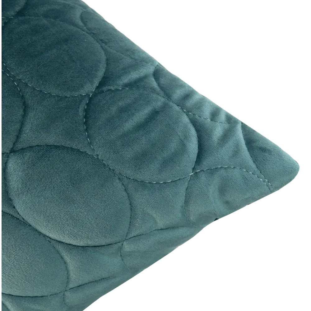 Подушка Овалы 50x50 см цвет бирюза 88110698 STLM-2202736 LINEN WAY  - Вид №2