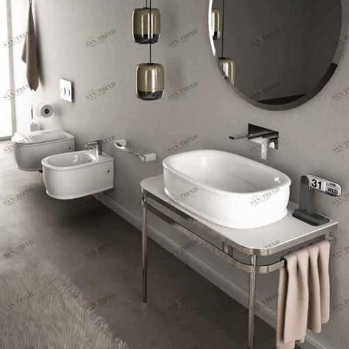 AZL001 Накладная раковина на столешницу  овальная ArtCeram 