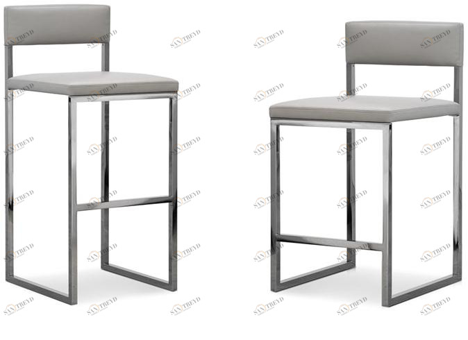 Minotti Высокий табурет с металлическим основанием и мягким сиденьем sun-id-1359580