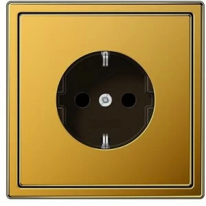 JUNG Электрическая розетка в золоте Ls 990
