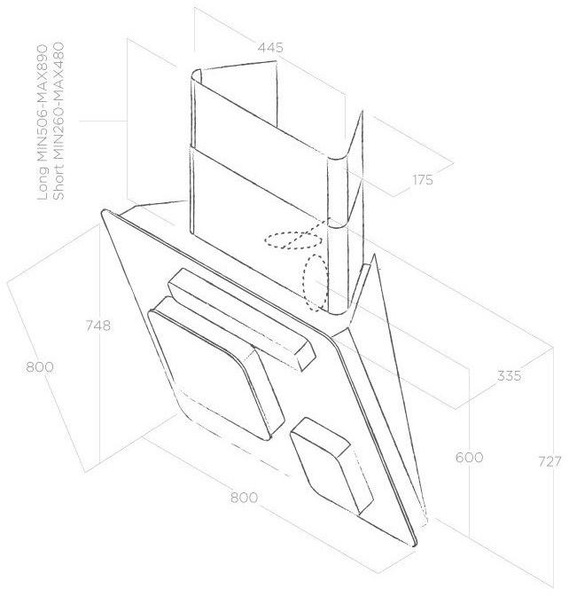 Elica Настенная стеклянная вытяжка sun-id-1414328 - Вид №4