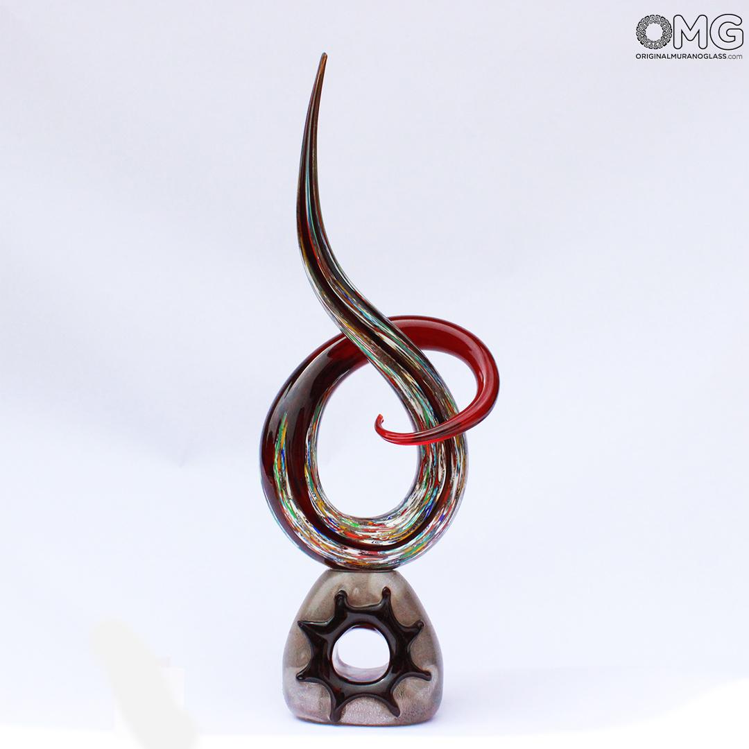 1800 ORIGINALMURANOGLASS Скульптура Узел любви - автор Andrea Tagliapietra - муранское стекло 15 см  - Вид №1