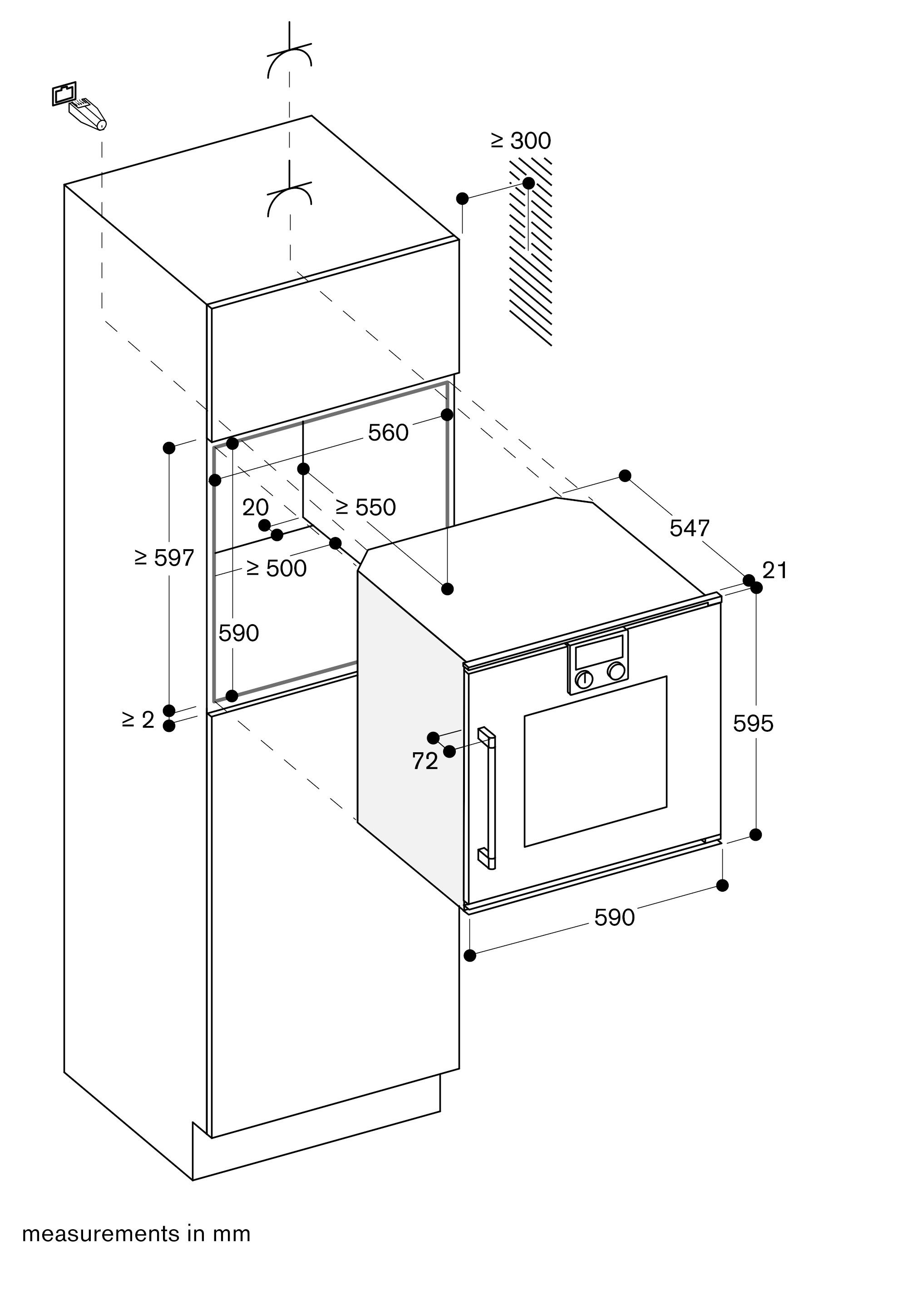 Электрическая встраиваемая печь класса а GAGGENAU серия 200 ARCH-00103600 - Вид №4
