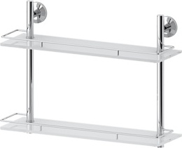 064 Полка с ограничителем 50 см двойная (стекло) STA FBS Standard