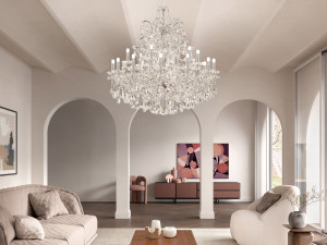 Подвесной светильник с кристаллами