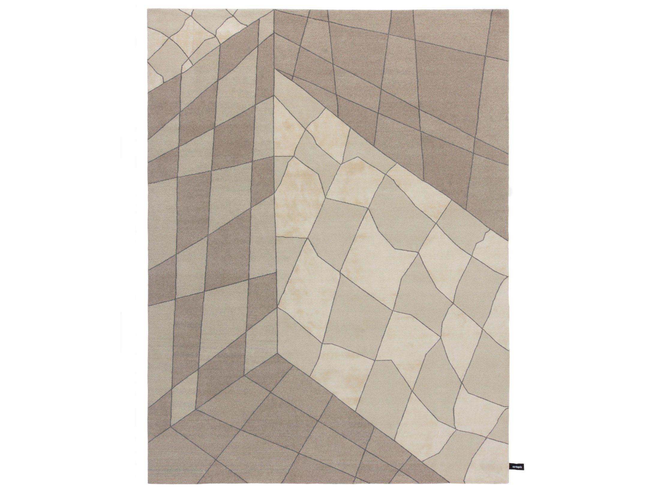 Хлопок ручной работы прямоугольный узор ковер cc-tapis Undyed ARCH-00141027 - Вид №1