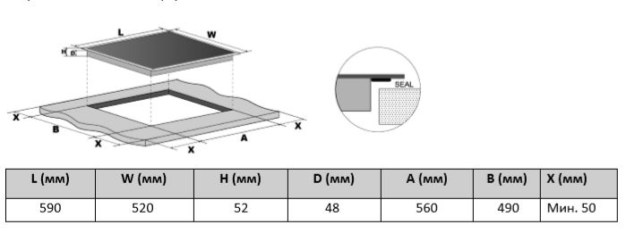 1346349 Электрическая варочная поверхность DEXP 8M4CTYL/B STDN-0019494 - Вид №6