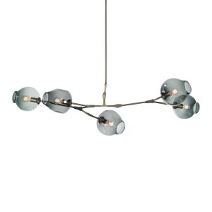 Подвесной светильник Bubble 5 smoky от Delight Collection KG0579P-5 DELIGHT ДИЗАЙНЕРСКИЕ 243879 Хром