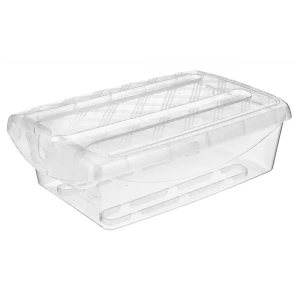 Ящик для хранения Econova 24x13x36 см 7 л полипропилен с крышкой цвет прозрачный