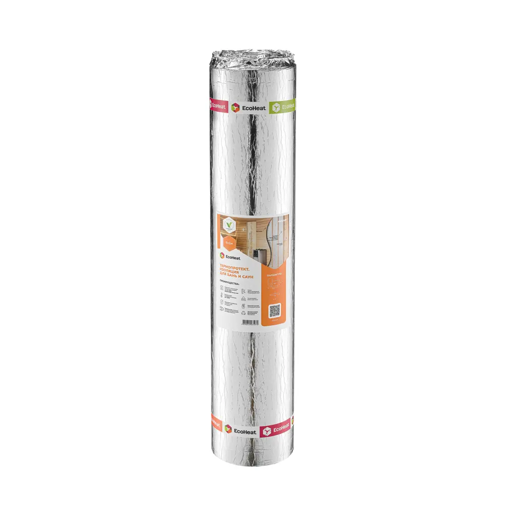 Изоляция отражающая EcoHeat для бань и саун 4x1000x6000 мм 6м2 89365795 STLM-2117135 Santreyd 