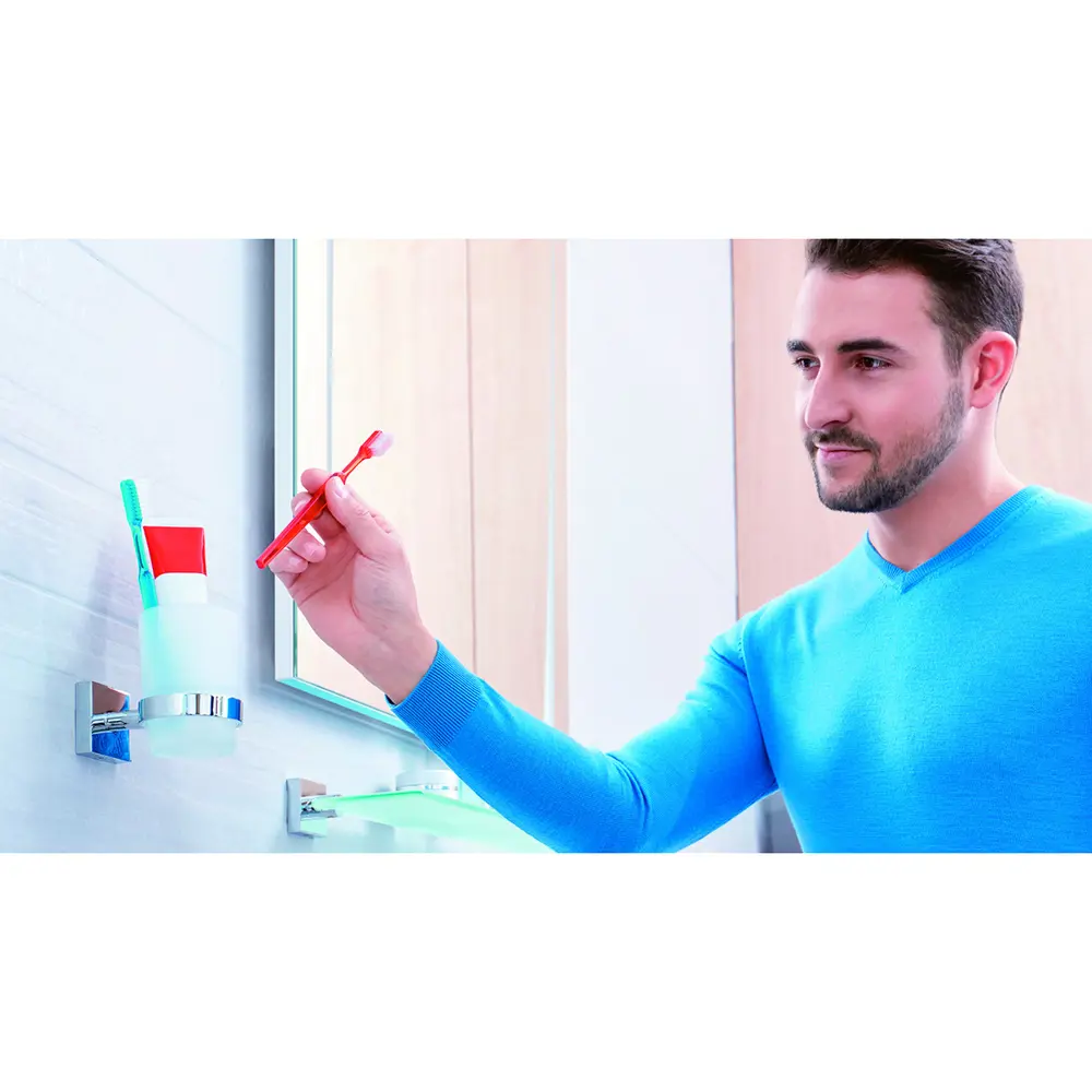 Стакан для зубных щеток Tesa Ekkro металл цвет серебристый 82104225 STLM-2092234 - Вид №5