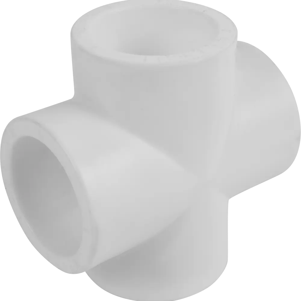 Крестовина ПОЛИТЭК для разветвления полипропиленовых труб 32 мм 13567321 STLM-0003413