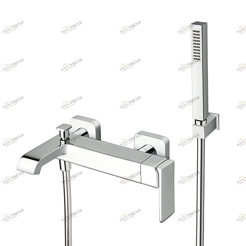 CRIQS100 Внешний смеситель для ванны с гибким шлангом LONG LIFE и ручным душем против известкового налета Cristina Rubinetterie 