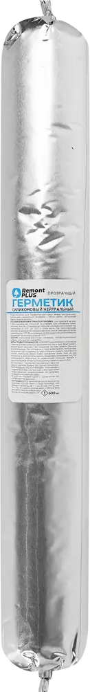 86408714 Герметик силиконовый Remont PLUS нейтральный прозрачный 600 мл STLM-0068812