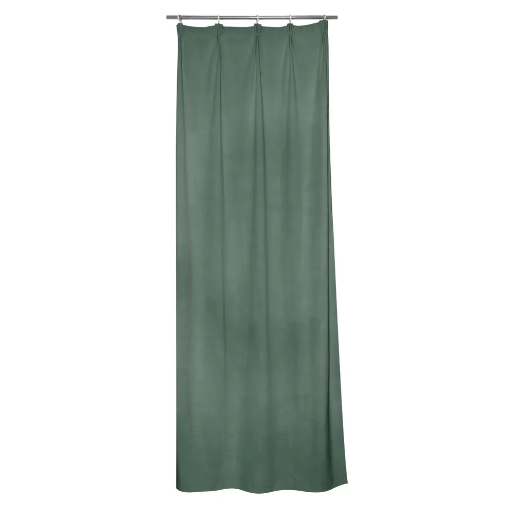 Штора на ленте Inspire Nelio 140x280 см цвет зеленый 88311232 STLM-2182879 