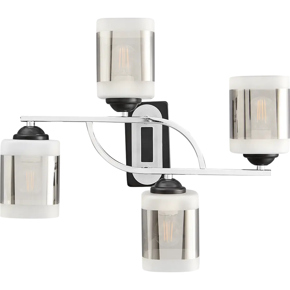 Люстра потолочная Jlight Kira 3122/4C, 4 лампы, 12 м², цвет серый/черный 84588701 STLM-2074721  - Вид №1