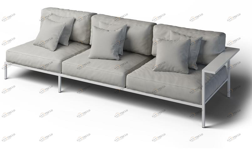 Laubo Садовый диван 3-х местный правый Cosi sun-id-1426662