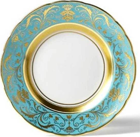 98531 Royal Crown Derby Тарелка закусочная 21,5см "Редженси, бирюзовый" Фарфор костяной 