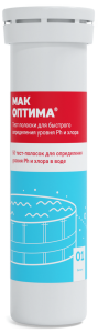 Тестер для воды МАК ОПТИМА: контроль pH и хлора 85222393