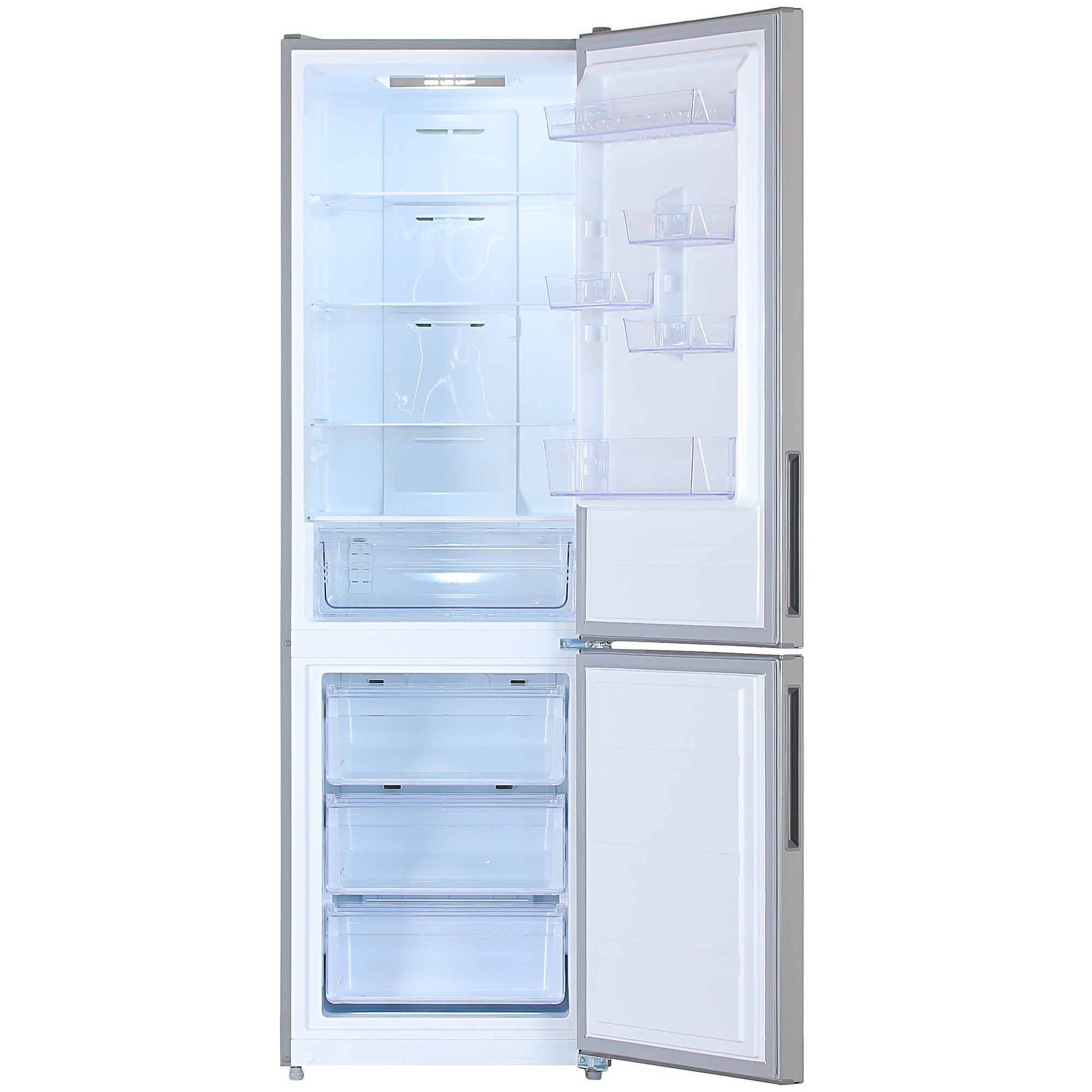 4844542 Холодильник с морозильником   DEXP B430BMA серебристый STDN-0130040 - Вид №1