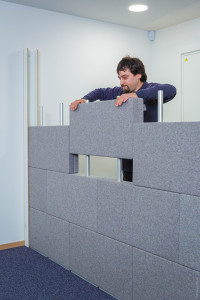 Рециркулированная ПЭТ звукоизоляционная модульная перегородка