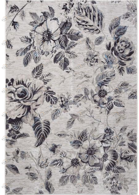 De Dimora Прямоугольный коврик с цветочным рисунком из вискозы Atmosphere sun-id-1510394