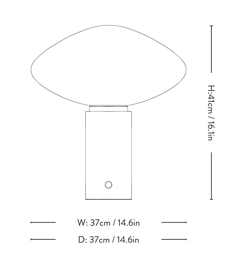 Настольная лампа из дутого стекла &Tradition Mist ARCH-00052264 - Вид №25