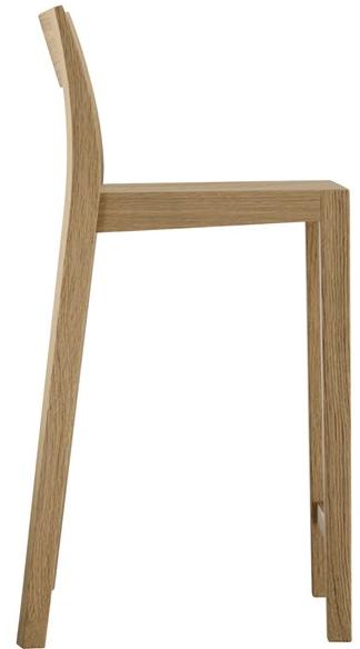 horgenglarus Высокий табурет из массива дерева со спинкой Lyra 11-680 - Вид №2