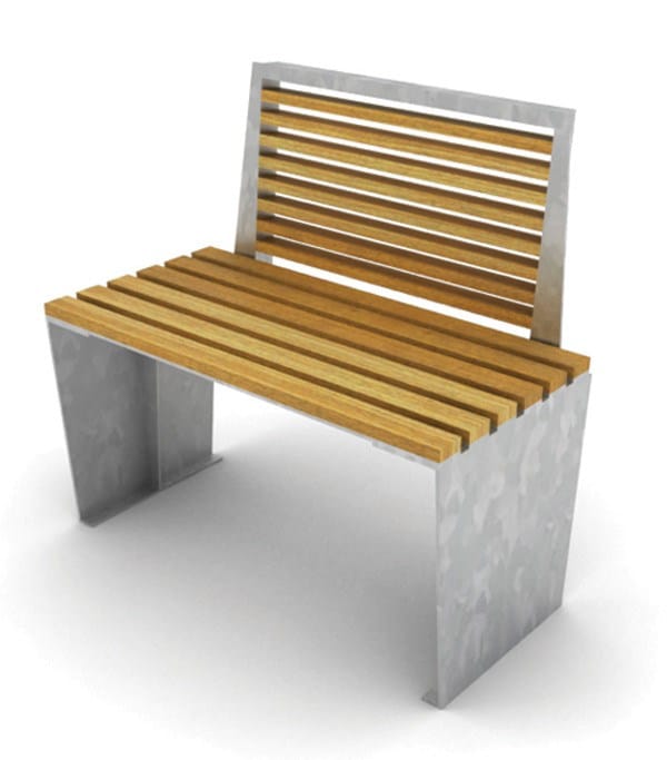 Деревянная и стальная скамья LAB23 Мэрилин ARCH-00104415 - Вид №12