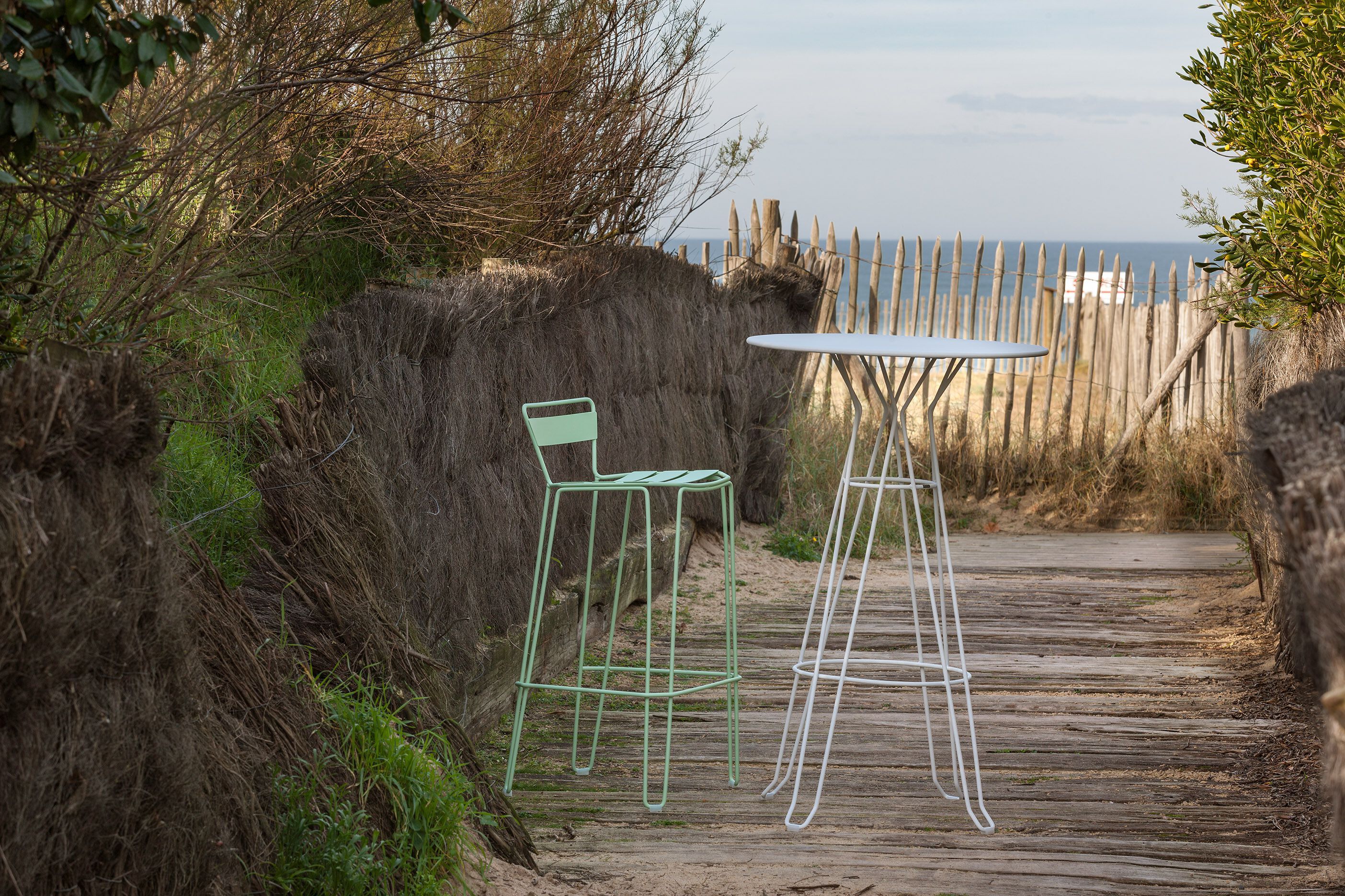 Стальной садовый стул с подставкой для ног iSimar Майорка ARCH-00109681 - Вид №4