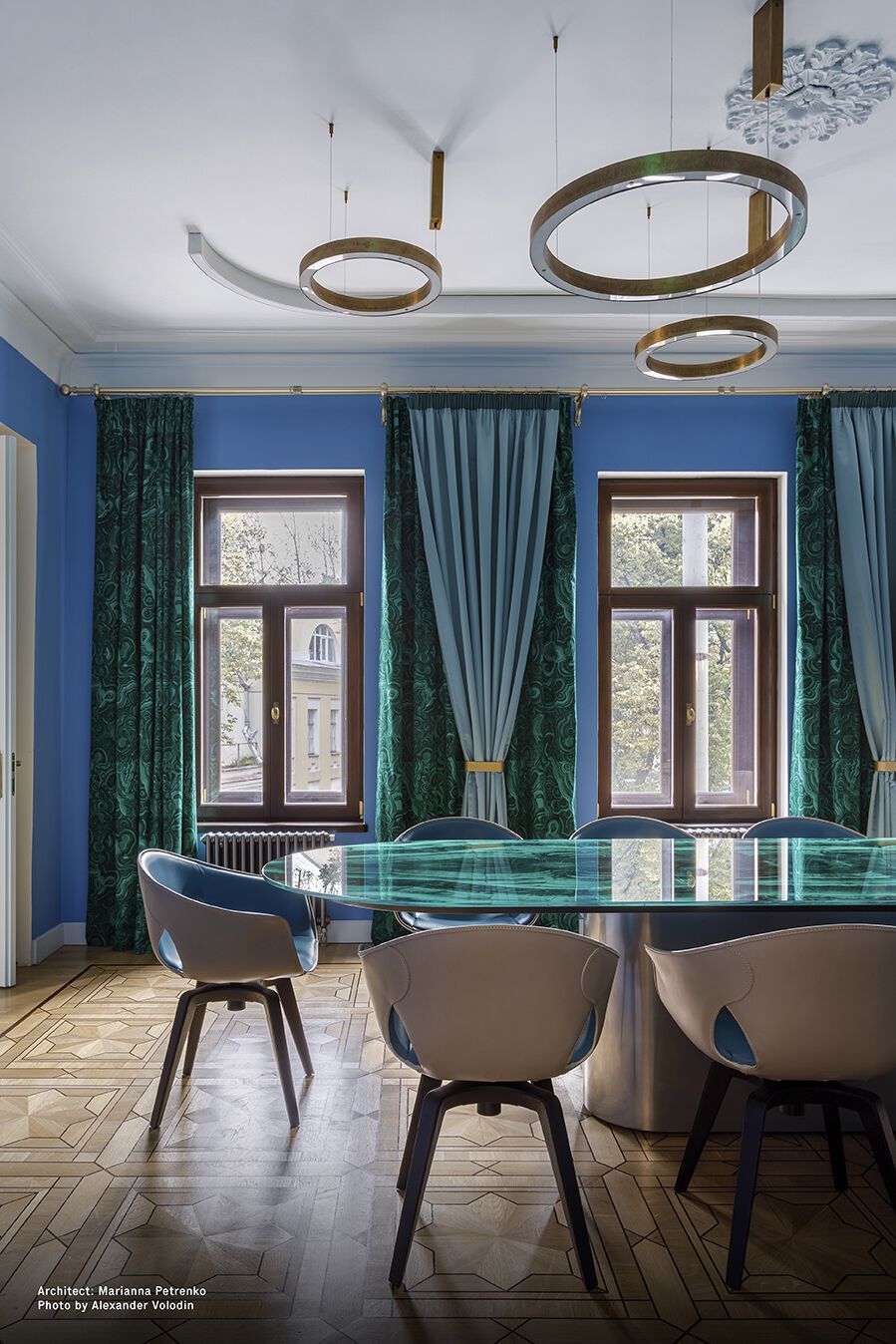 Тканевый стул с подлокотниками Poltrona Frau офис-офисные кресла ARCH-00082434 - Вид №7