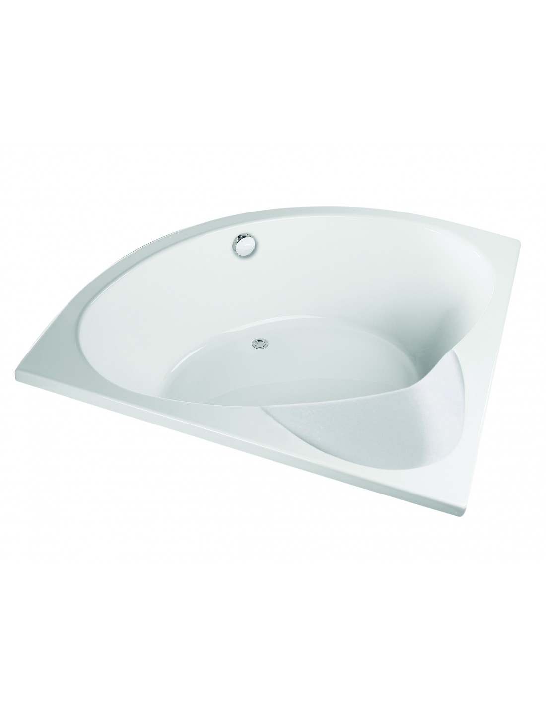 528100 001 00  Угловая ванна премиум-класса со встроенным сиденьем, рамой и 5 регулируемыми ножками в комплекте, 140 x 140 см Valentin 