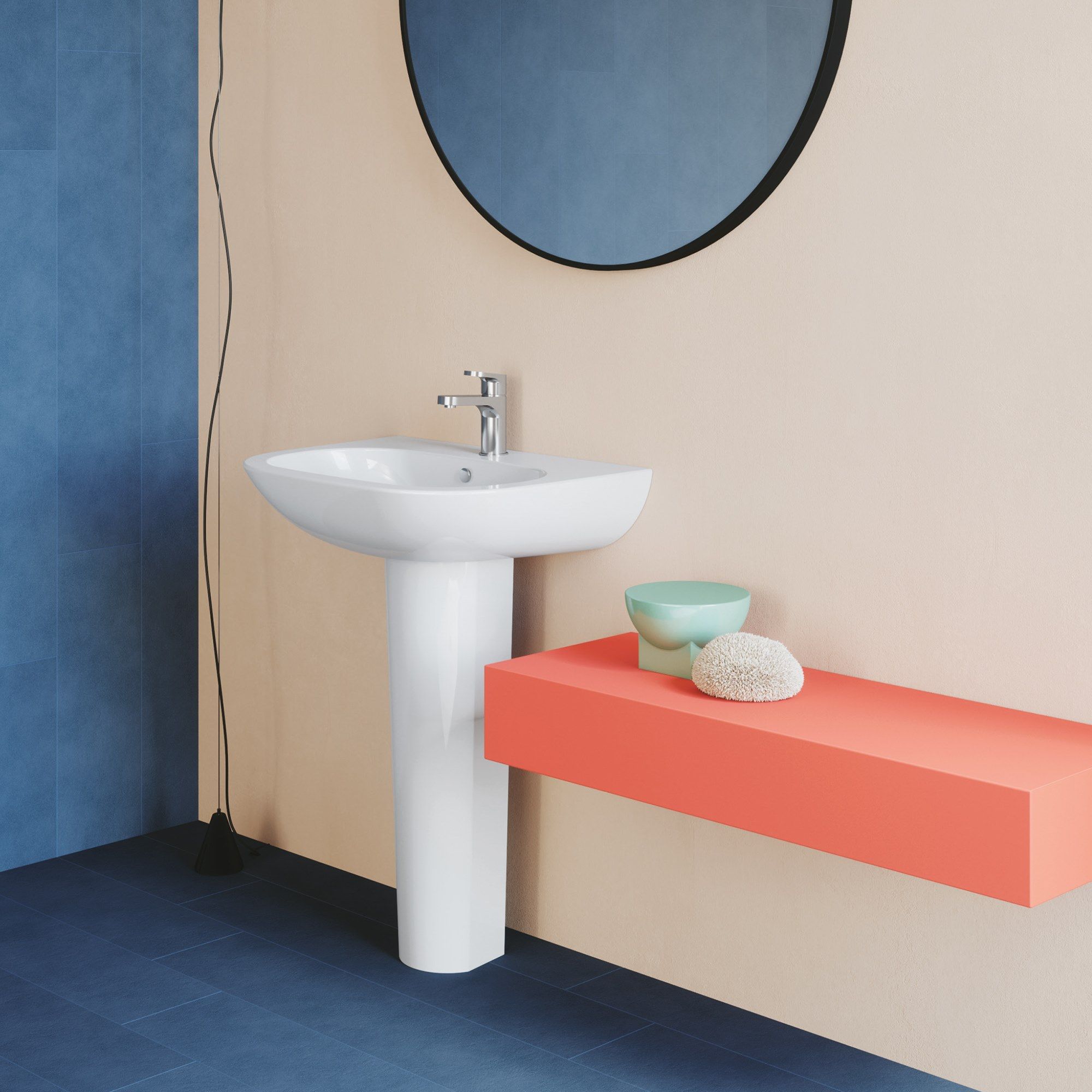 Керамическая раковина на колонне In Stock Azzurra Ceramica ARCH-00045340 - Вид №3