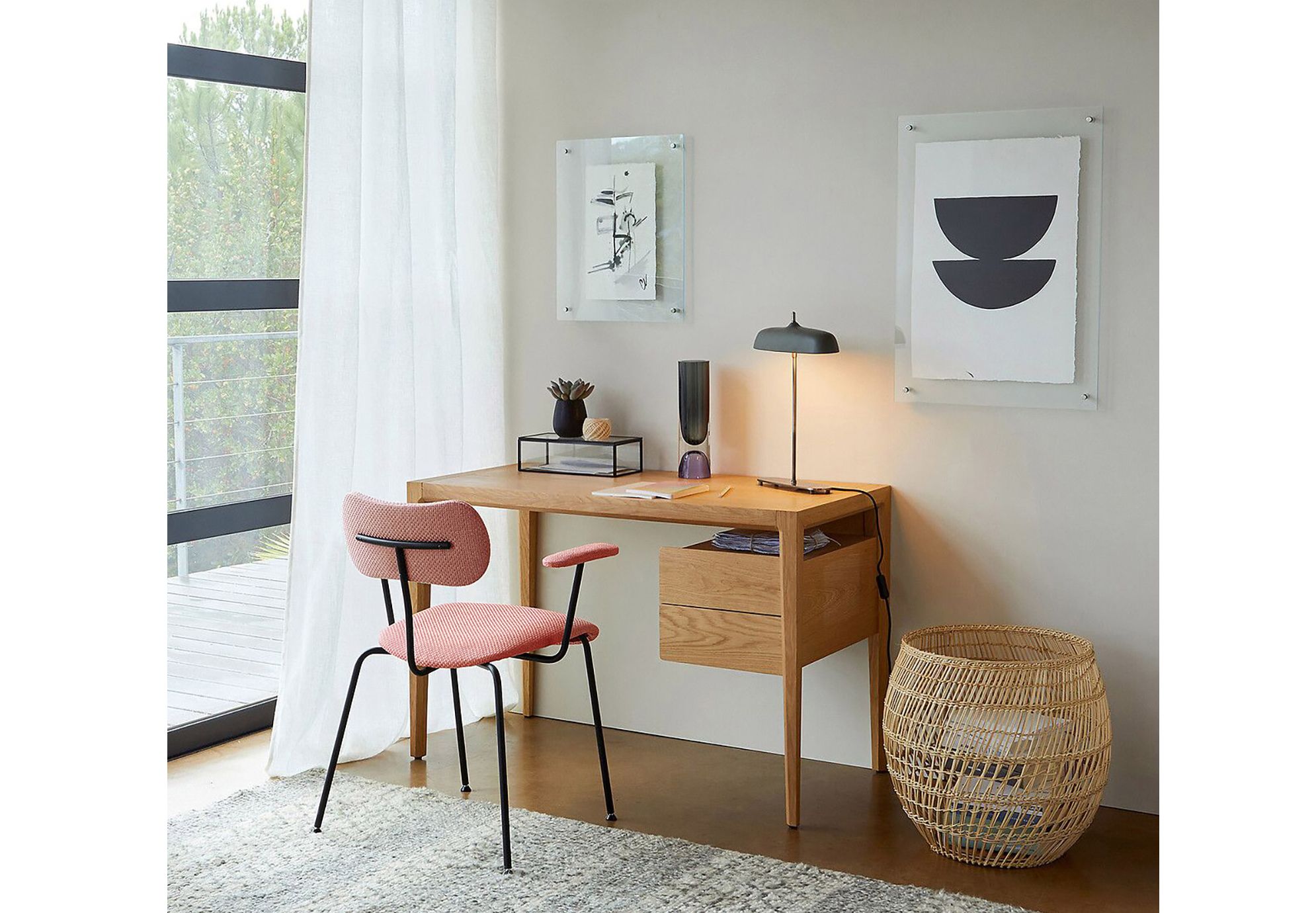 Мягкий тканевый стул с подлокотниками JOB’S Nod ARCH-00113134 - Вид №2