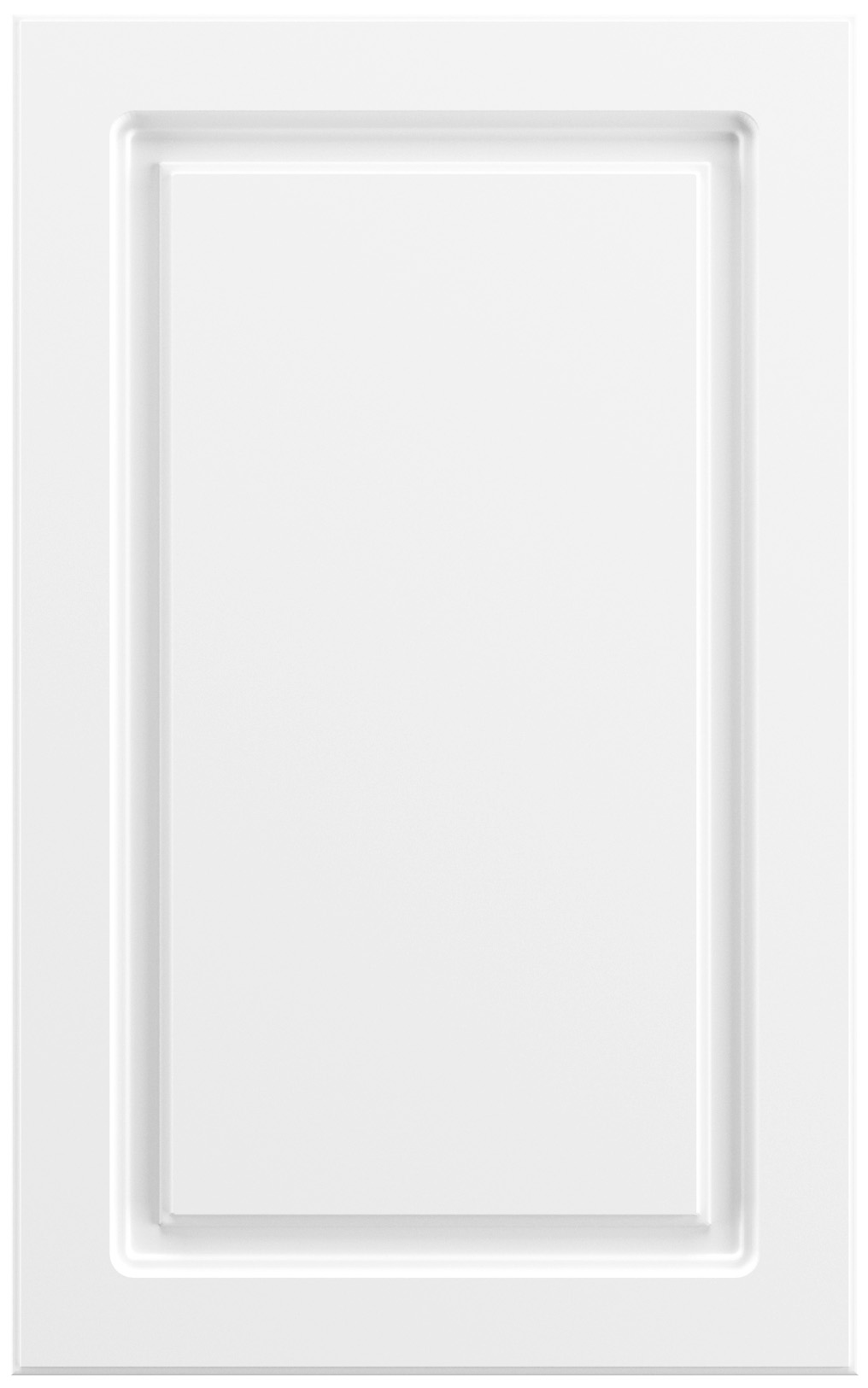 Фасады для кухни Классика Фрезеровка «Прямоугольник+» Арктический глянцевый №500 SIDAK SIST1316-205