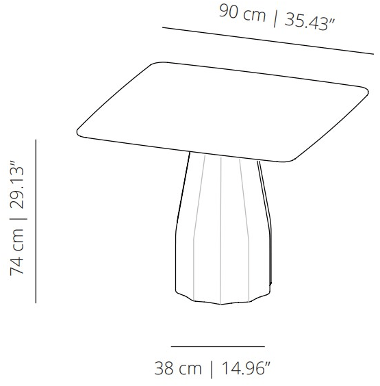 Viccarbe Квадратный стол Burin sun-id-1377382 - Вид №4