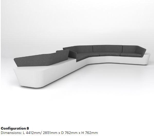 Isomi Модульный диван в твердой поверхности Mono sun-id-1507022 - Вид №7