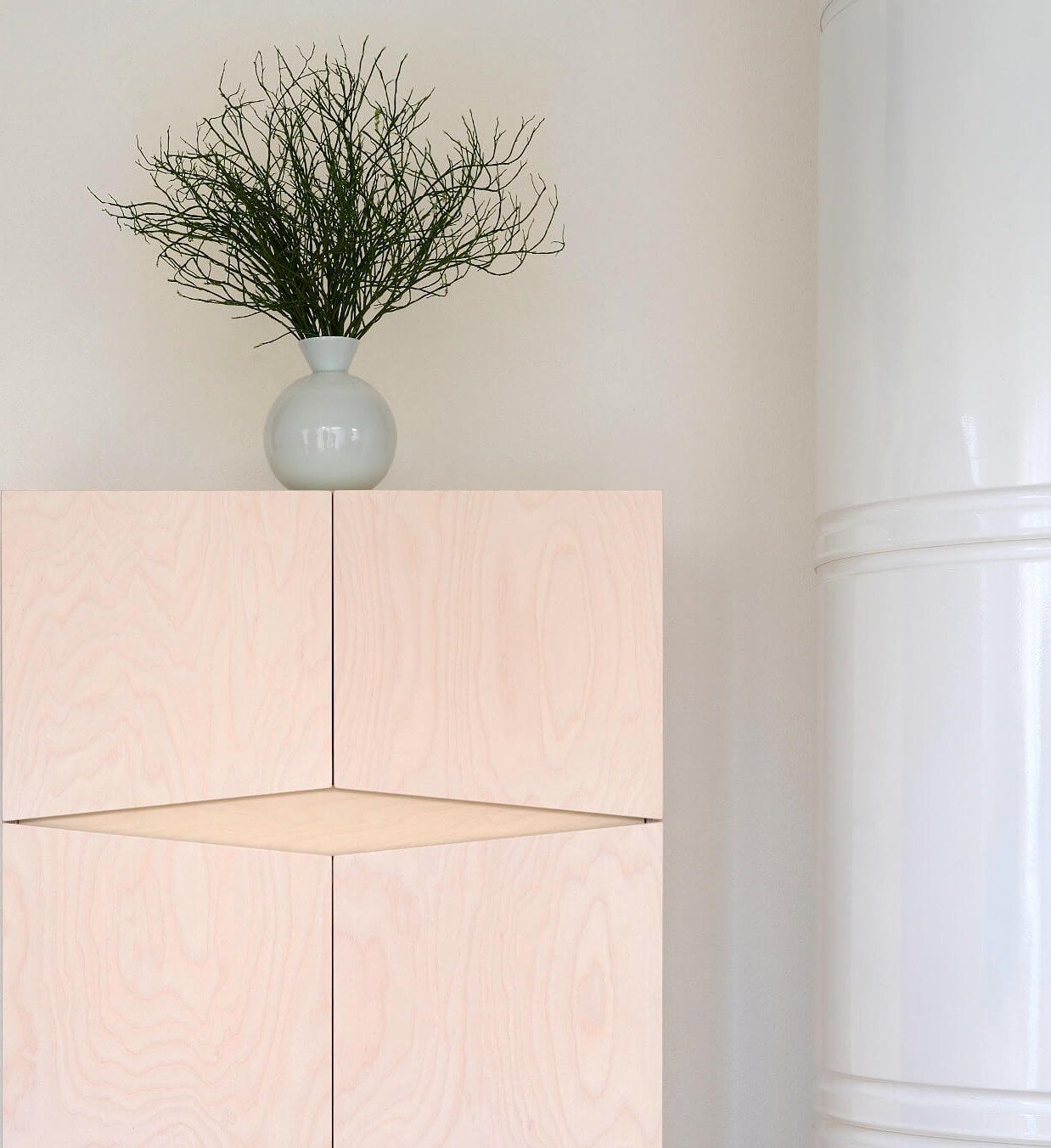 Березовый шкаф с распашными дверями Radis LOXI ARCH-00046870 - Вид №5