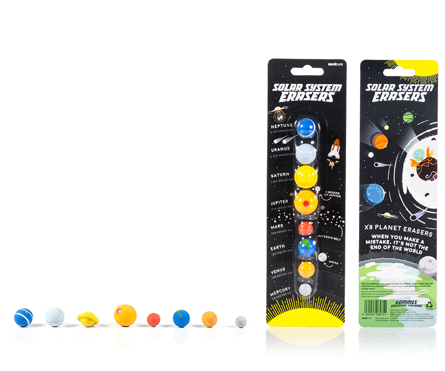 SK ERASERPLAN1 Набор ластиков «Солнечная система» Suck UK  - Вид №10
