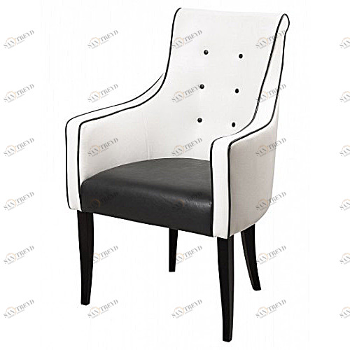 Кресло Чикаго РЕСТОРАЦИЯ ДИЗАЙНЕРСКИЕ, ЧИКАГО 096907 Черный;белый 