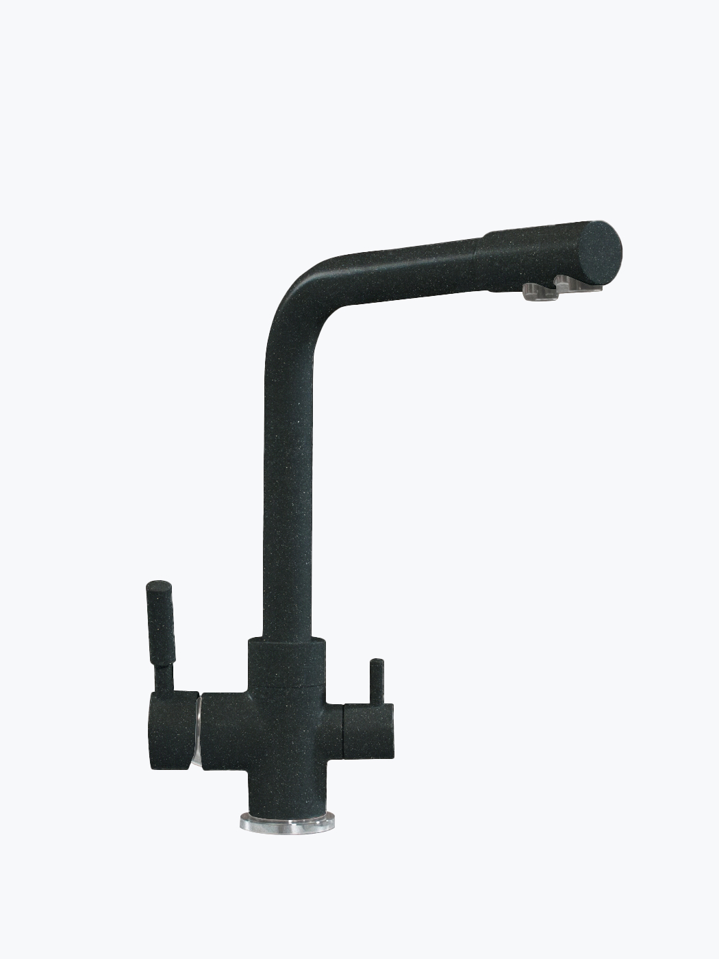 627505 Смеситель кухонный "Высокий Дуо" в тон мойки Polygran 