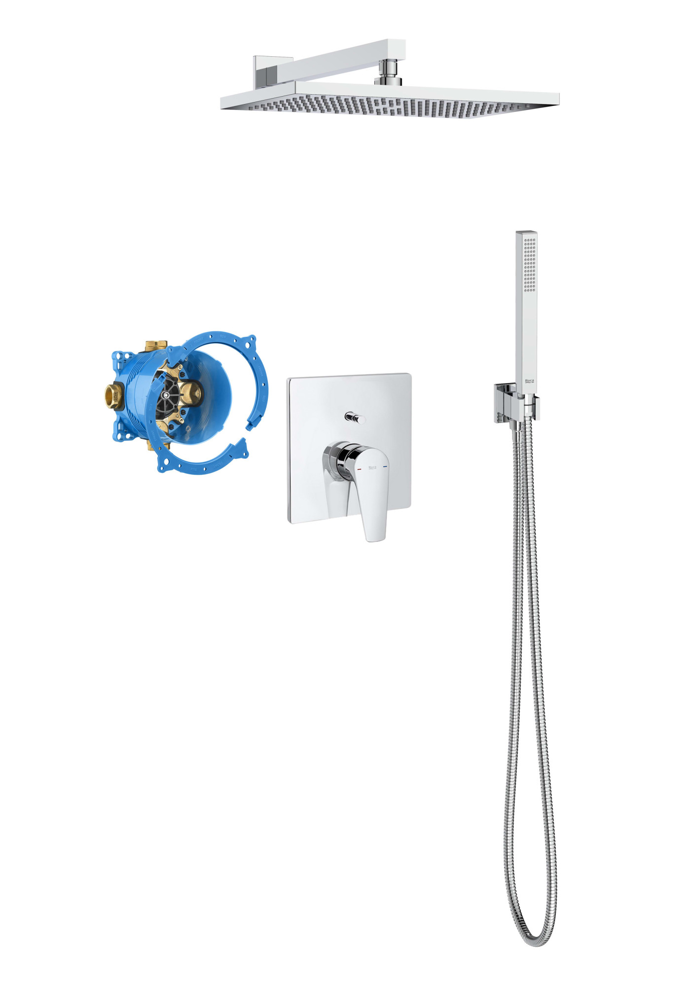 A5D2690C00 Box Square однорычажный встраиваемый пакет для ванны-душа ROCA Atlas