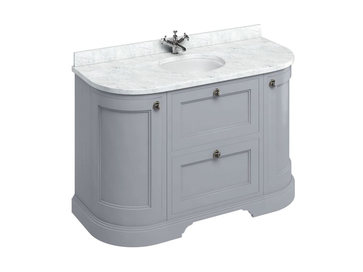 Напольный шкаф для умывальника из МДФ с ящиками Burlington MINERVA ARCH-00000701 - Вид №2