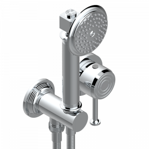 U9B-6561B Trim only for wall mixer with complete handshower on hook Thg-paris West Coast с металлическими ручками-рукоятками Хром