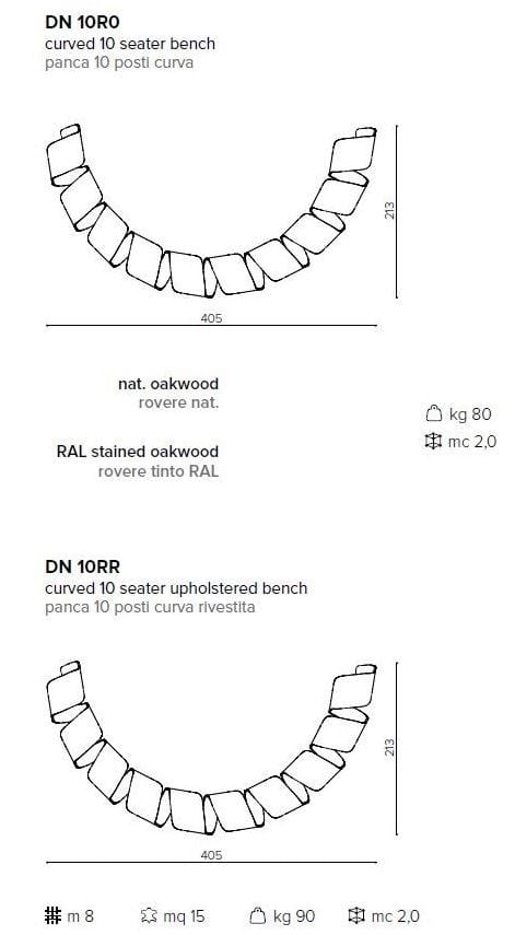 Деревянная модульная мягкая изогнутая скамья True Design ДНК ARCH-00107917 - Вид №4