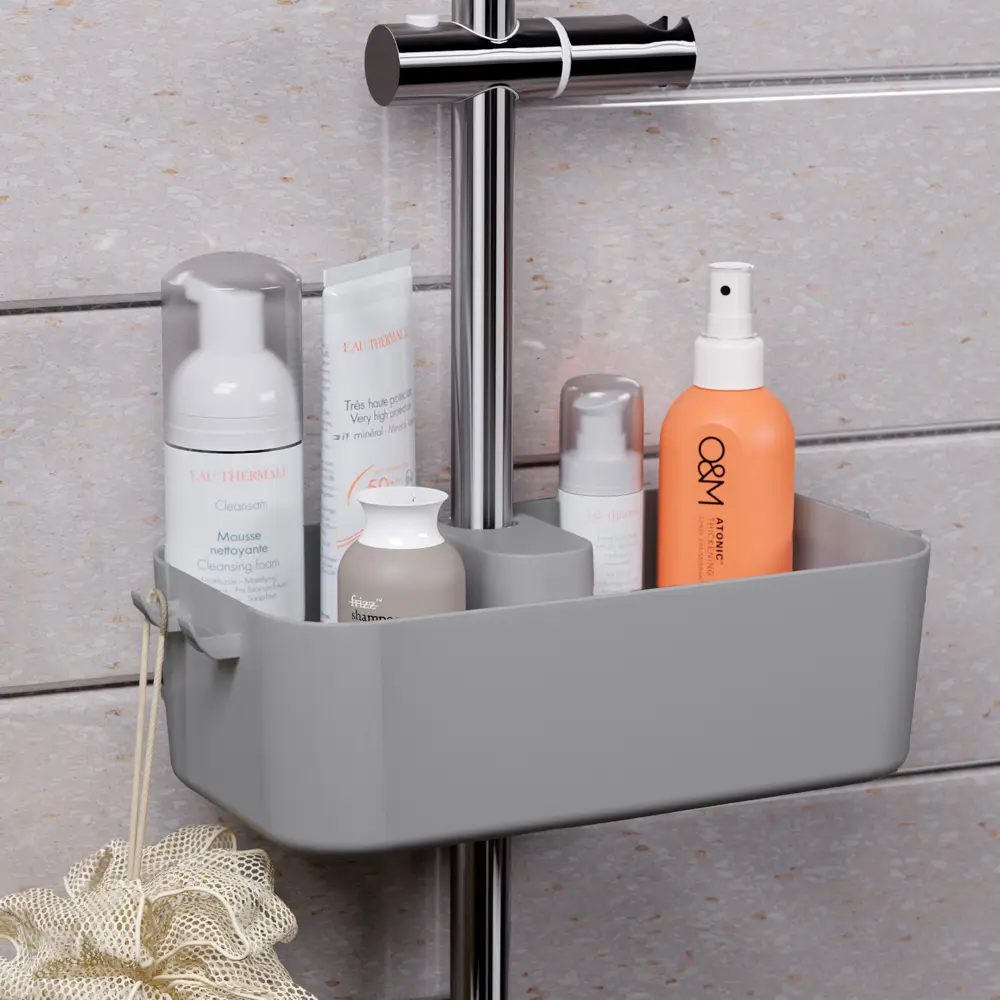 Полочка для душевой штанги Berossi Kniva цвет дымчато-серый Kvina STLM-2116723 - Вид №10